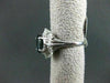 ESTATE LARGE 3.20CT DIAMOND & AAA SAPPHIRE PLATINUM OVAL FILIGREE BALLERINA RING