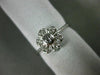 ESTATE .16CT DIAMOND 14K WHITE GOLD CLASSIC SEVEN STONE FLOWER FILIGREE FUN RING