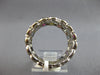LARGE 2.98CT DIAMOND & AAA MULTI COLOR SAPPHIRE 14KT WHITE GOLD 3 ROW BEZEL RING
