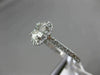 ESTATE 1.42CT DIAMOND 14KT WHITE GOLD OVAL HALO ENGAGEMENT WEDDING RING BAND SET