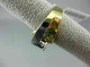ESTATE WIDE 2CT DIAMOND & AAA SAPPHIRE 14KT 2 TONE GOLD INFINITY ENGAGEMENT RING