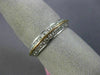 ESTATE 1.17CT DIAMOND 18KT 2 TONE GOLD TWO ROW ETERNITY WEDDING ANNIVERSARY RING