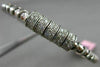 ESTATE 1.20CT DIAMOND 14K WHITE GOLD 3D MULTI ROW SWIRL FLEXIBLE BANGLE BRACELET