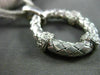 ESTATE LARGE .60CT DIAMOND 14KT WHITE GOLD OVAL MESH MULTI CHAIN ITALIAN PENDANT