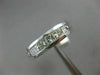 ESTATE 1.45CT PRINCESS DIAMOND 14K WHITE GOLD 3D WEDDING ANNIVERSARY RING #1302