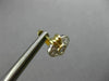 ANTIQUE .65CT DIAMOND 14KT TWO TONE GOLD HEART CLUSTER FILIGREE EARRINGS #11683