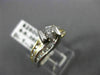 ESTATE 1.0CT DIAMOND 14KT WHITE & YELLOW GOLD 3D TENSION ENGAGEMENT RING #20076