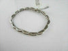 ESTATE 4.45CT DIAMOND & SAPPHIRE 14KT WHITE GOLD 3 DIMENSIONAL TENNIS BRACELET