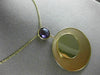 ESTATE LARGE 3.0CT DIAMOND & AAA AMETHYST 14KT YELLOW GOLD ROUND MIRROR NECKLACE