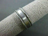 ESTATE WIDE 14KT WHITE GOLD FILIGREE DOUBLE ROPE DESIGN MENS WEDDING RING #1316