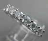 ESTATE 1.40CT DIAMOND 14KT WHITE GOLD LUCIDA 7 STONE ANNIVERSARY RING 4mm #18608