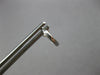 SMALL .10CT DIAMOND 14K WHITE GOLD INVISIBLE HUGGIE HOOP HANGING EARRINGS #27908