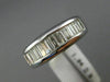 ESTATE 1.04CT BAGUETTE DIAMOND 14KT WHITE GOLD CLASSIC WEDDING ANNIVERSARY RING