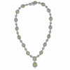 ESTATE LARGE 17.44CT WHITE & FANCY DIAMOND 18K 2 TONE GOLD 3D TEAR DROP NECKLACE