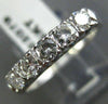 ESTATE WIDE 1.0CT DIAMOND 14K WHITE GOLD CLASSIC WEDDING ANNIVERSARY RING #22079