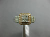 WIDE .50CT ROUND & BAGUETTE DIAMOND 14KT WHITE & ROSE GOLD HALO ENGAGEMENT RING