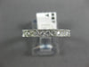 ESTATE .52CT DIAMOND 14KT WHITE GOLD 3D FILIGREE WEDDING ANNIVERSARY RING #18887