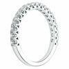 ESTATE .61CT DIAMOND 18KT WHITE GOLD ROUND 3/4 ETERNITY WEDDING ANNIVERSARY RING