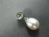 ESTATE .17CT DIAMOND & AAA SOUTH SEA PEARL 18KT WHITE PENDANT WITH CHAIN #1193