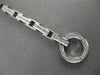 ESTATE 1.00CTW DIAMOND 14KT WHITE GOLD OPEN CIRCLE LINE BRACELET 7" INCH #20996