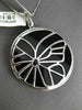 ESTATE MASSIVE 20.14CT ONYX & DIAMOND 18KT WHITE & BLACK GOLD CIRCULAR PENDANT
