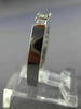 ESTATE .45CT DIAMOND 14KT WHITE GOLD 3D SPLIT CHANNEL ANNIVERSARY RING #14577