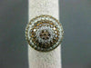 ESTATE LARGE 5.49CT MULTI COLOR & WHITE DIAMONDS 18KT ROSE GOLD FUN RING AMAZING