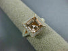 LARGE 1.60CT DIAMOND & AAA MORGANITE 14KT ROSE GOLD CUSHION CUT ENGAGEMENT RING
