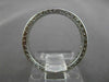 ESTATE DIAMOND 18KT WHITE GOLD FILIGREE ETERNITY WEDDING ANNIVERSARY RING #16977