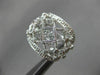 ESTATE WIDE 1.08CT DIAMOND 14KT WHITE GOLD 3D FILIGREE ETOILE HANGING EARRINGS