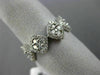 ESTATE LARGE .76CT DIAMOND 18K WHITE GOLD CLUSTER SQUARE SEMI ETERNITY LOVE RING