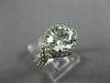 ESTATE 2.93CT AAA WHITE TOPAZ 14KT WHITE GOLD 3D INFINITY LOVE ENGAGEMENT RING
