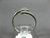 ESTATE WIDE .31CT DIAMOND 18KT WHITE GOLD 3D SQUARE FLOWER CRISS CROSS FUN RING