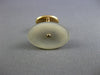ANTIQUE AAA MOTHER OF PEARL 14K YELLOW GOLD CLASSIC HANDCRAFTED CUFF LINK #26424