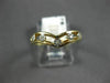 ANTIQUE .05CT DIAMOND 14KT WHITE & YELLOW GOLD OPEN 5 STONE V SHAPE RING #22476