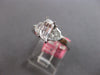 1.19CT GIA FLAME & TRAPEZOID DIAMOND 18KT WHITE GOLD 3D 3 STONE ENGAGEMENT RING