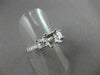 ESTATE 1.08CT DIAMOND 14KT W SEMI MOUNT FILIGTEE 3 STONE ENGAGEMENT RING #1399