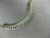 ESTATE 1.0CT DIAMOND 14KT YELLOW GOLD 3D MULTI ROW WAVE SEMI CIRCLE NECKLACE