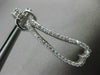 ESTATE .70CT DIAMOND 14KT WHITE GOLD 3D ELONGATED OPEN HEART HANGING EARRINGS