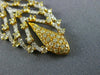 ESTATE EXTRA LARGE 1.72CT WHITE & FANCY YELLOW DIAMOND 18KT 2 TONE GOLD PENDANT