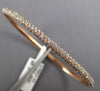 1.58CT DIAMOND 14KT ROSE GOLD 3 ROW CLASSIC PAVE SEMI ETERNITY BANGLE BRACELET