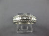ESTATE LEVIAN .70CT DIAMOND 18KT WHITE GOLD 3D ROUND & BAGUETTE ANNIVERSARY RING