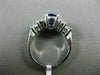 WIDE 2.38CT DIAMOND & AAA KASHMIR SAPPHIRE 14KT WHITE GOLD OVAL ENGAGEMENT RING