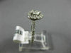 ESTATE .51CT ROUND & PEAR DIAMOND 14KT WHITE GOLD SEMI ETERNITY ENGAGEMENT RING