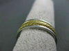 ESTATE WIDE 14KT W & Y GOLD FILIGREE ROPE DESIGN MENS WEDDING RING #ELVINA12