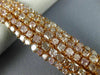 ESTATE EXTRA LARGE GIA 24CT PINK DIAMOND 18KT ROSE GOLD CLUSTER TENNIS BRACELET