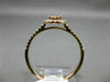 ESTATE .31CT DIAMOND 14K ROSE GOLD CLUSTER OVAL HALO SEMI ETERNITY PROMISE RING