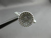 ESTATE .23CT ROUND DIAMOND 14K WHITE GOLD 3D BEAD CIRCLE MILGRAIN PAVE ROPE RING