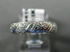 ANTIQUE .36CT DIAMOND 18K WHITE GOLD 3D FILIGREE ETERNITY ANNIVERSARY RING #6192