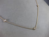ESTATE .30CT DIAMOND 14KT ROSE GOLD 3D CLASSIC FIVE STONE BY THE YARD NECKLACE